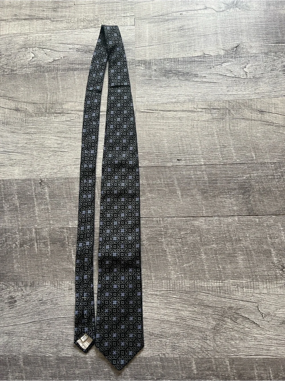 Nordstrom Black Jacquard Silk Men's Tie